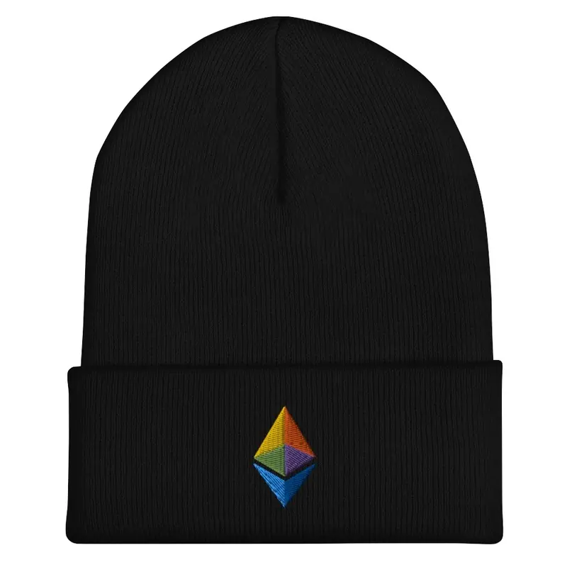 Colorful Crypto Ethereum Beanie