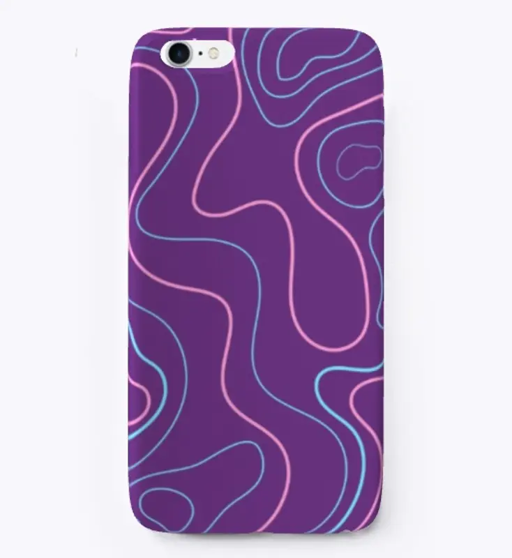 Wavy Pink and Blue Pattern